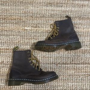 Dr. Martens Brown Lace-Up Boots